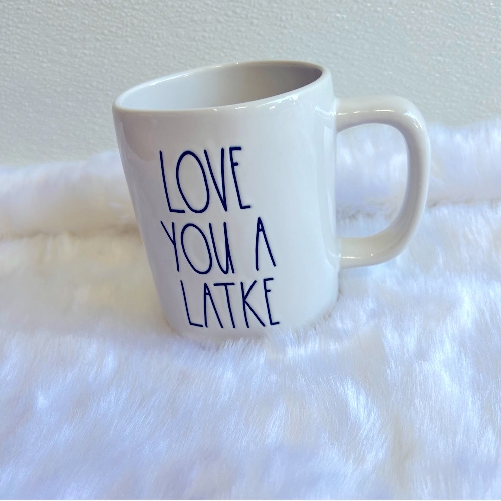 Rae Dunn LOVE YOU A LATKE Mug Artisan Collection by Magenta Holiday Cup - Picture 3 of 11